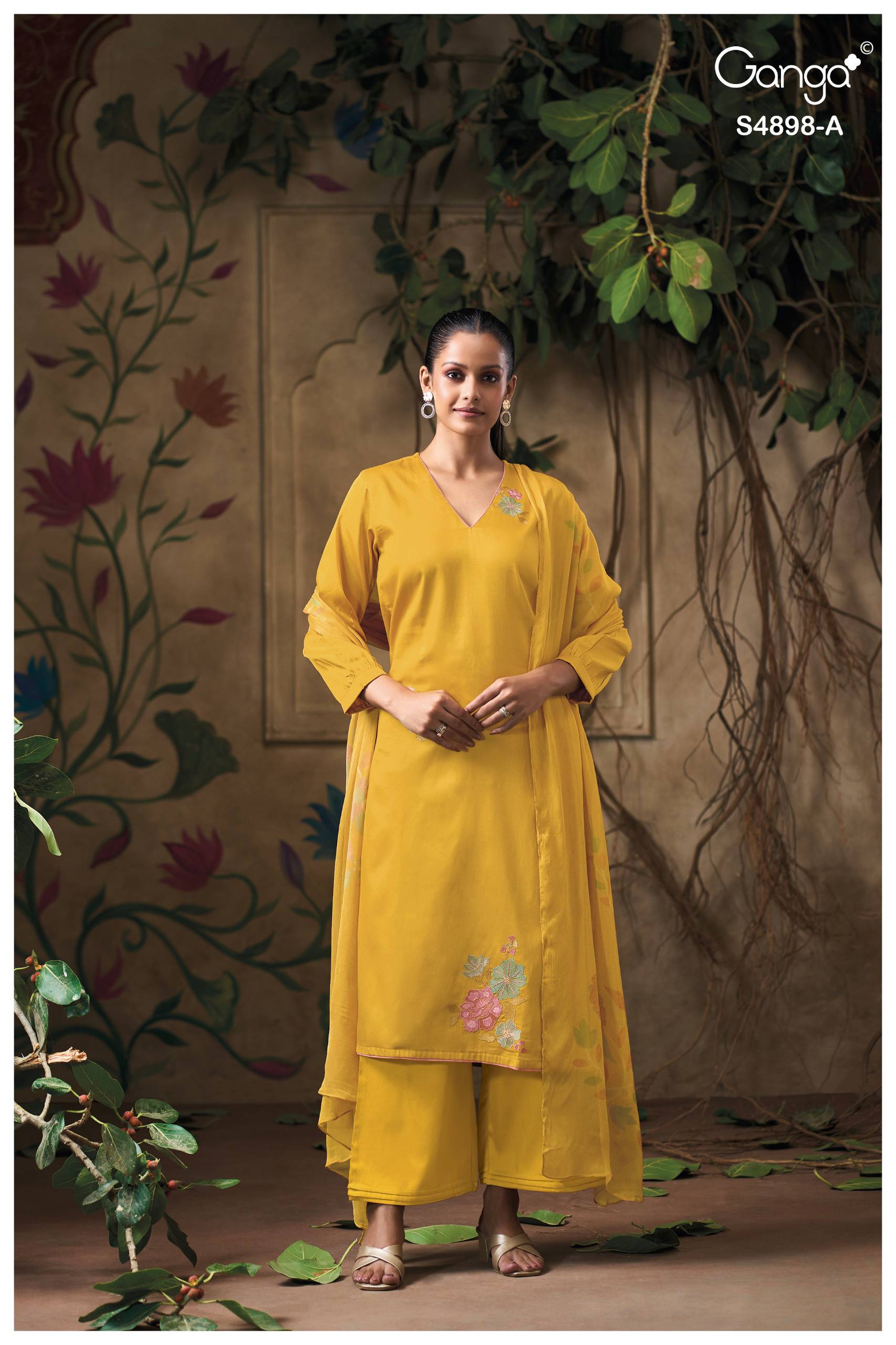 INEZA 4898 Series BY GANGAFASHION Stylish Beautiful Colourful COTTON SATIN Dresses At Wholesale Price